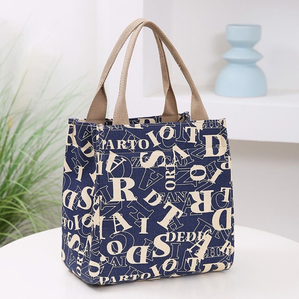 Borsa Tote In Tela Per Donna - Mini Shopper In Cotone, 22x22 Cm | Leggera E Riutilizzabile - Foto 3