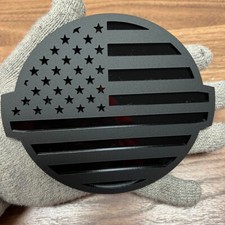 Tailgate Emblem Badge Fits Nissan Titan 16-24 Black American Flag