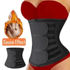 Women Slimming Waist Trainer Sauna Sweat Girdle Trimmer Body Shaper Sports Belt