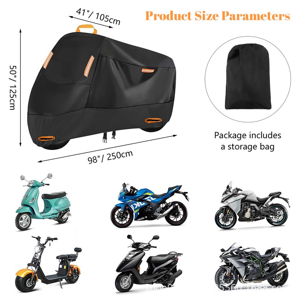 Other Heavy Duty Trucks 2XL Waterproof Heavy Duty - Winter Outside Storage For Snow & Rain Protection Motorcycle Cover - Foto 6