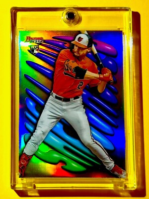 Gunnar Henderson RARE SILVER REFRACTOR ROOKIE CARD BOWMAN'S BEST SHELLACKED RC!
