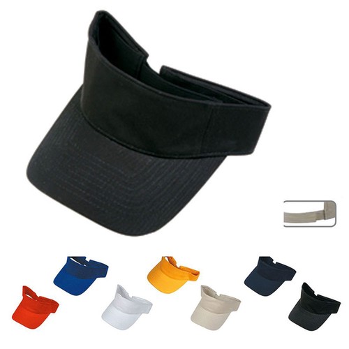 1 Dozen Blank Plain Cotton Visors Sun 