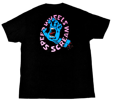 Santa Cruz T-Shirt Mens XL Vintage Powell Skateboard Speed Wheels Scream Hand