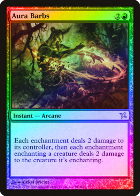 Aura Barbs FOIL Betrayers of Kamigawa PLD Red Uncommon MAGIC CARD ABUGames