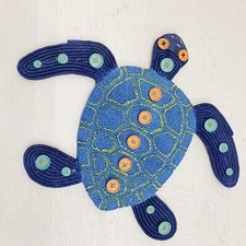 Turtle Wall Hanging Plaque Decor Beach Pool Island Sea Life
