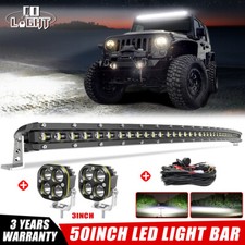 50 Curved Led Light Bar2x4 Led Work Podswire Kit For Jeep Wrangler Jk 07-15 50 Curved Led Light Bar2x4 Led Work Podswire Kit For Jeep Wrangler Jk 07-15