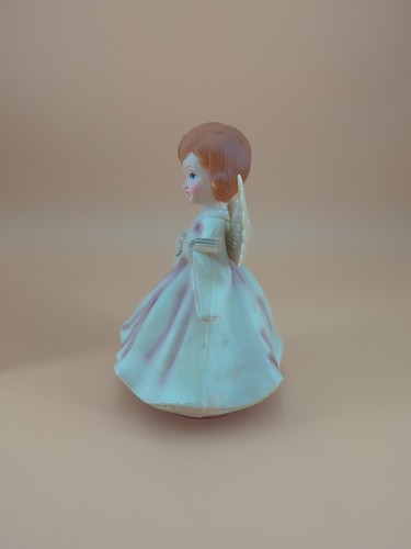 1973 Hong Kong Musical Christmas 7" Angel Rotating Figure Boxed Silent Night VTG - Picture 2 of 7