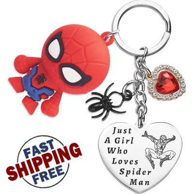Melix Spiderman Stuff Spider Keychain Superhero GiftsTeen Girls
