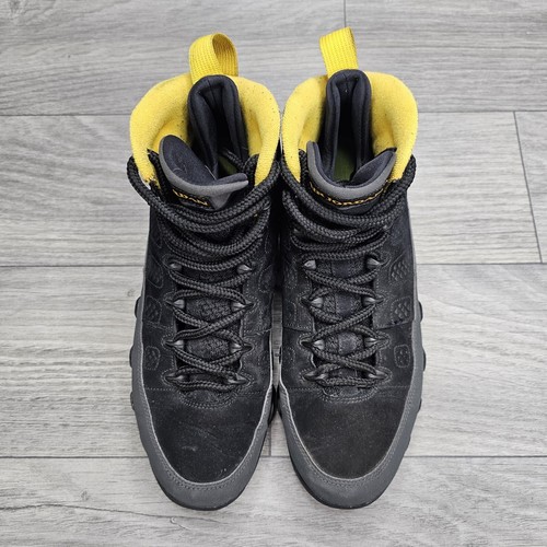 Nike Jordan 9 Retro Dark Charcoal University Gold Size 9.5 CT8019-070 NO INSOLES - Picture 7 of 14