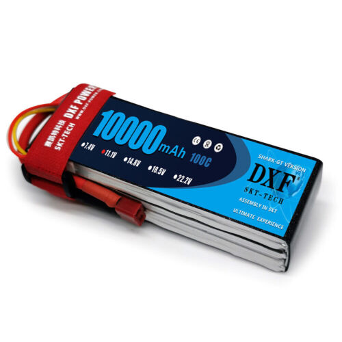 DXF 2PCS 3S 10000mAh Lipo Battery 11.1V 100C DEANS/T RC Lipo Battery Boat Truck - Picture 2 of 3