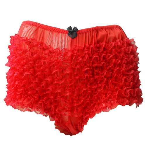 Women's Layered Lace Ruffled Bloomers Pettipants Booty Shorts Panties Underwear - Picture 21 of 44