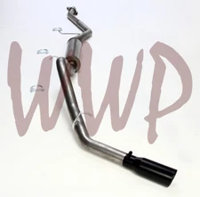 Stainless CatBack Exhaust /w Black Tip 03-07 Chevy/GMC/GM Silverado Sierra 1500
