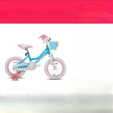 Colorful Bike with Basket &Training Wheels 12 14 16 18 Inch Kids Bike Foot Brake
