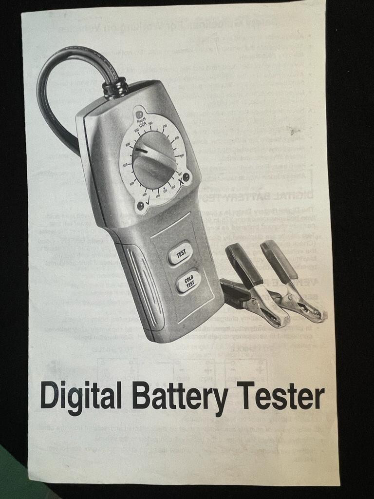 Mac Tools Digital Battery Tester eBay