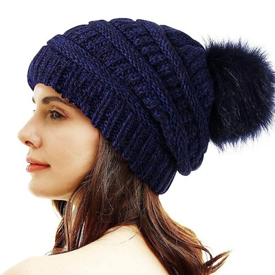 navy blue beanie women's