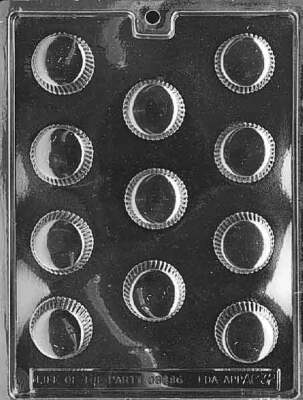 MEDIUM PEANUT BUTTER Cup Chocolate Candy Mold - Soap Making ~ BUY 2 GET 1 FREE!