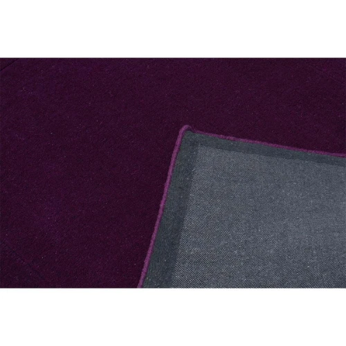 Premium Quality Hand Tufted Wool Carpet, Purple Solid Hand Tufted Wool Area Rugs - Image 4 of 4