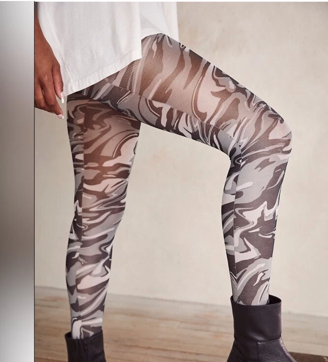 Medias Free People negras grises y blancas TIME WARP para mujer O/S NUEVAS selladas Foto 2 de 4