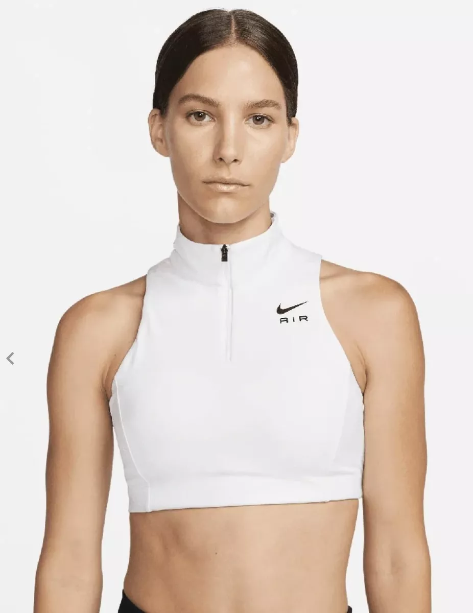 Nike Air Swoosh 1/2-Zip Women's Medium-Support 1-Piece Pad Sports Bra :  : Clothing, Shoes & Accessories