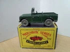 G01-MATCHBOX LESNEY No12B LAND ROVER AND BOX.GREY PLASTIC WHEELS
