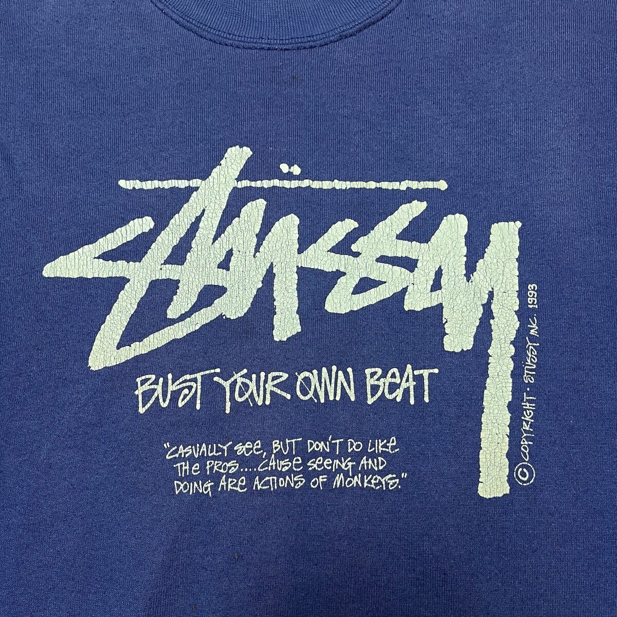 Vintage 90s Stussy Pullover Sweatshirt 1993 Large Faded | eBay Vintage 90s Stussy Pullover Sweatshirt 1993 Large Faded | eBay