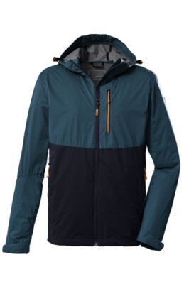 KILLTEC 2-Lagen Herren Funktionsjacke Softshelljacke mit Kapuze, packbar KOS 62