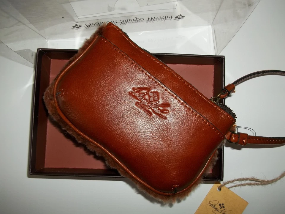 ПАТРИЦИЯ НАШ шерпа и кожи VINOVA PIEDMONT застежки сумочки кошелек с ремешком бумажник новый - Изображение 2 из 4