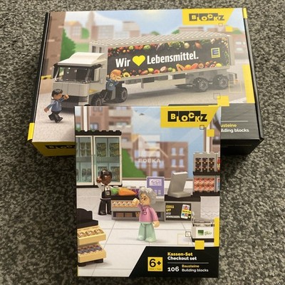 EDEKA Blockz LKW Set/Kassenset Bausteine Neu in OVP versiegelt