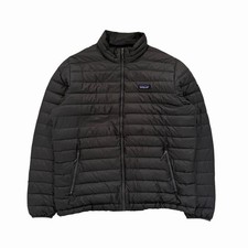 Patagonia Men's XL Black Embroidered Down Sweater Insulated Puffer Jacket