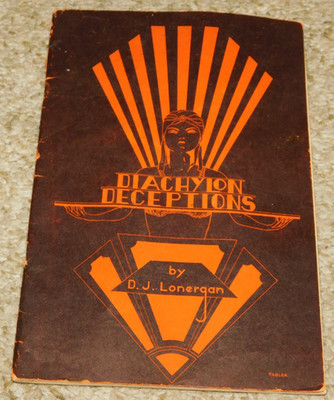 VINTAGE 1934 RARE  Magic Book  Diachlyon Deceptions By D J Lonergan