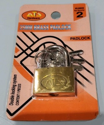 25mm Padlock Double Locking System with 3 Keys