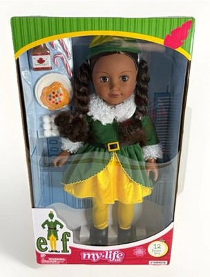 My Life as Elf 18-inch Doll, AA Dark Brown Hair, Eyes ''Buddy The Elf'' New in Box