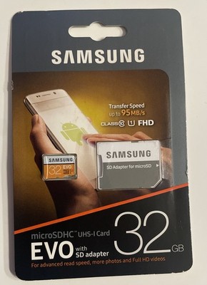 Samsung EVO Select 32GB Class 10 - MicroSDHC Card with Adapter - (MB-MP32G