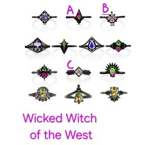 Fragrant Jewels Wicked Witch of the West rings size 7