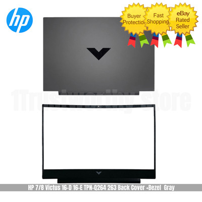 New For HP 7/8 Victus 16-D 16-E TPN-Q264 263 Back Cover/Bezel Gray US