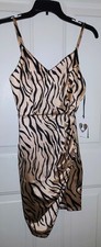 Iris Animal Print Dress Size M New With Tags