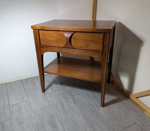VTG Kent Coffey Perspecta Mid Century Modern Walnut Table Nightstand Rosewood