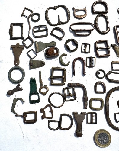 Good Collection Job Lot 50 x Antique Buckles Metal Detecting Finds 14-18c Lot 5 - Picture 2 of 4