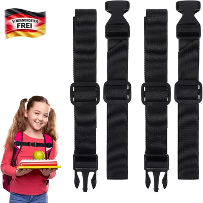 Kinder Rucksack Brustgurt Verstellbar 2er-Set für Schulranzen Sicherheit - Bild 1 von 4