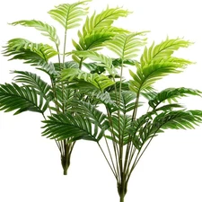 2pack Artificial Palm Leaves Tree Branches Fake Palms Frond Faux Tropical Plants