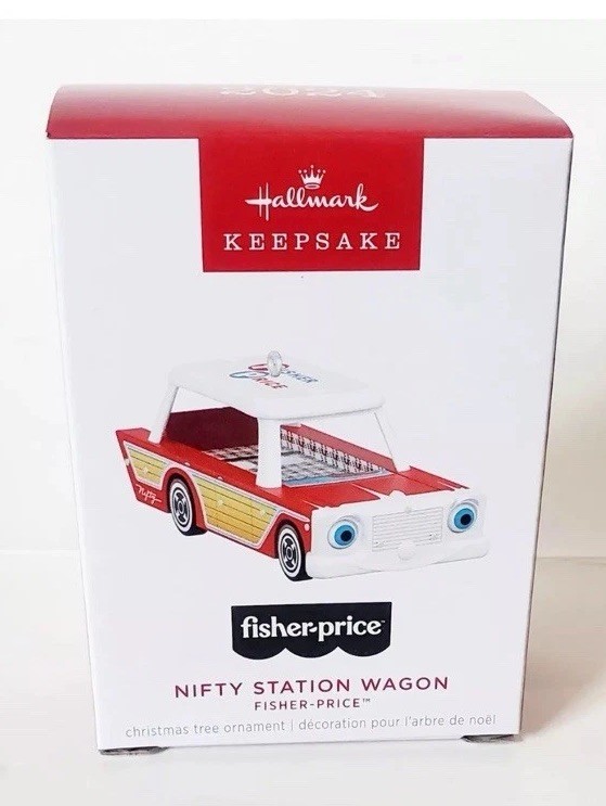 2024 Hallmark Keepsake Fisher-Price Nifty Station Wagon Ornament New in Box