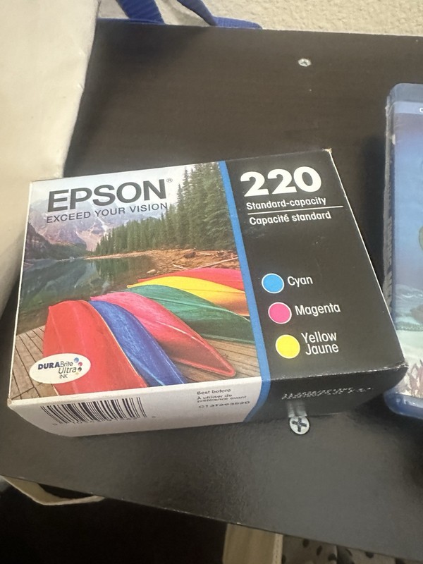 Epson Genuine T220520 Ink Cartridge 220 Color C Y M K With Bonus Yellow
