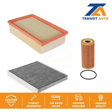 Air Cabin Engine Cartridge Oil Filters (3 Total) Kit For Volkswagen Tiguan Jetta