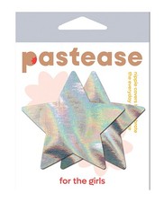 Nipple Pasties Pastease Hologram Star Silver One Size Nipple Covers