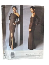 Vogue 2646 Donna Karan Dress Size 14 16 18 Evening Gown Pattern