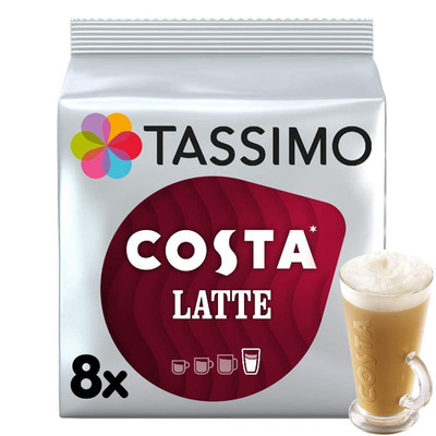 Costa Latte 80 Discs, 40 Servings - 5 Pack Value Set