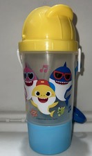 Zak Designs Baby Shark  Family BPA FREE Plastic Rock N Sip N Snack 13.5oz