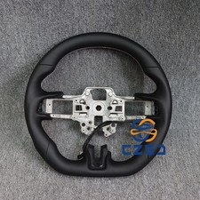 Full Leather Perforated Steering Wheel Fits Ford Mustang Gt 18-23 Wheated