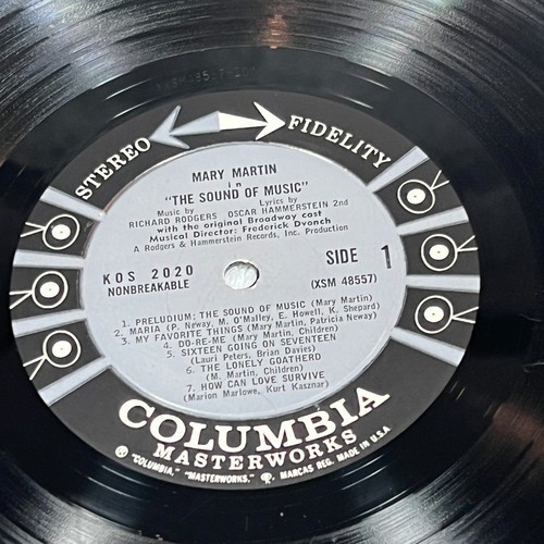 Mary Martin The Sound of Music Original Broadway Cast Vinyl LP Columbia Records - Foto 5 di 9