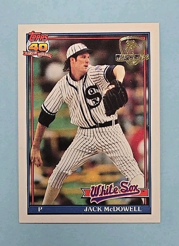 1991 Topps Desert Shield Jack McDowell #219 Card